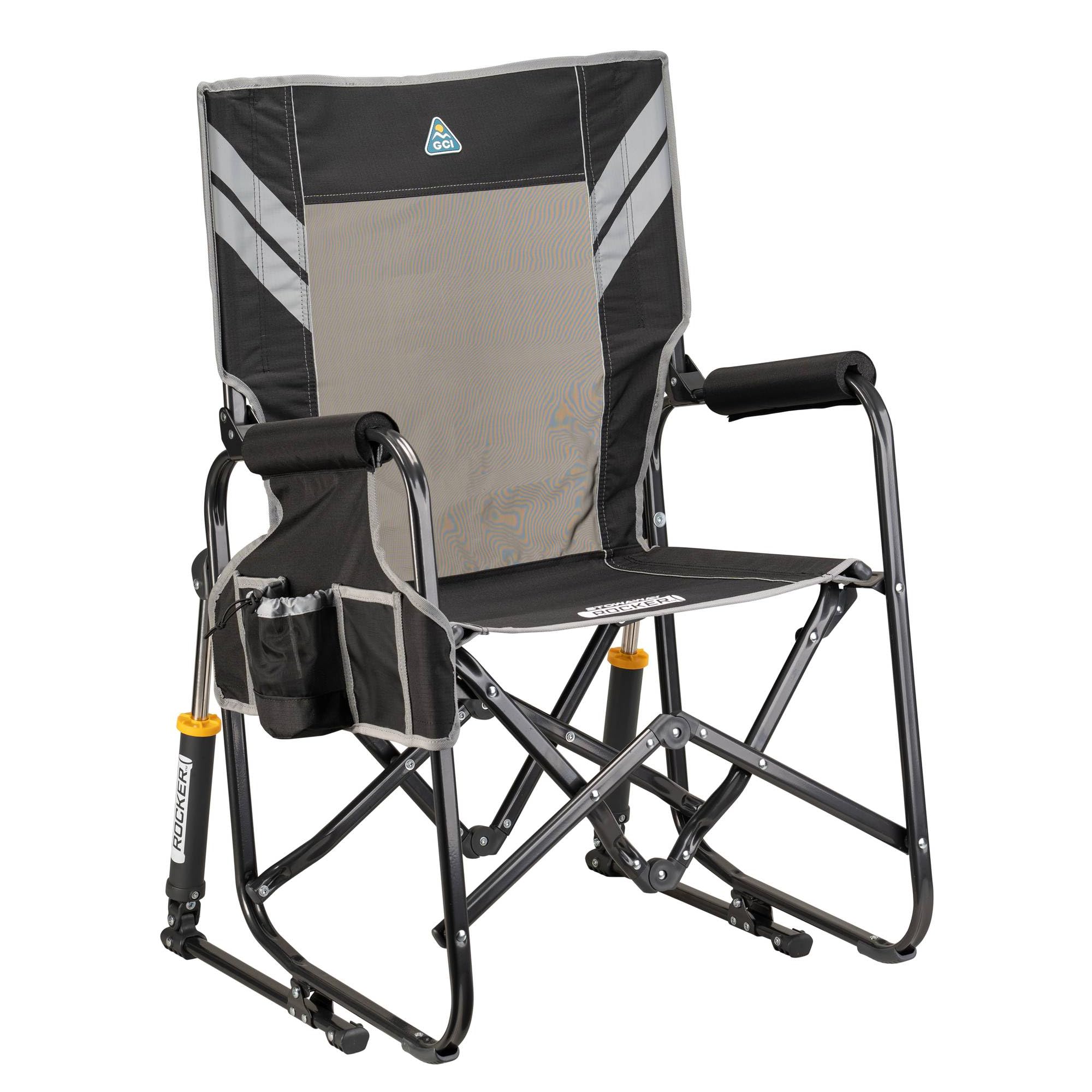 GCI Outdoor Stowaway Rocker - Varsity Black/Gray Image