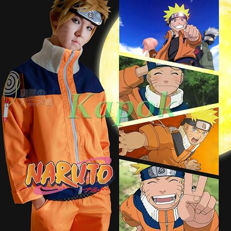 Amazon うずまき ナルト Uzumaki Naruto アニメ ゲーム イベント コスプレ衣装 Cosplay ハロウィン クリスマス 洋服 変装 仮装 ドレス パーティー コスチューム ファッション 和装 女性 M コスプレ 仮装 通販