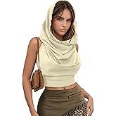 ST. Manrdy Women's Swim Cover Up - Halter Crop Top & Boho Sarong, 100% Cotton Beach Cover Up, One Size
