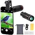 32X Long Focus Telephoto Phone Lens for iPhone and Android, Zoom Cellphone Camera Lens with Phone Clip for Picture Video Taking