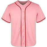 Phoneutrix Youth Blank Baseball Jersey Boy's Hip Hop Short Sleeve Shirts Kid's Sports Uniforms Jersey