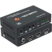 J-Tech Digital HDMI 2.1 ARC Audio Extractor - 4K 120Hz & 8K 60Hz