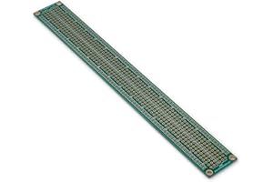 SchmalzTech Double Sided ENIG Protoboard, Solderable Breadboard, Electronic Circuit Board for DIY Prototype Circuit, FR4, Plated Through Hole Solder Prototype Board, ST-PROTO-1-8 (1" x 8")