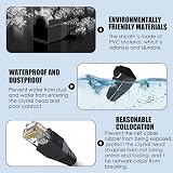 Novstuf RJ45 Cable Plug Protectors 100 Pcs Universal Boots Black view 3