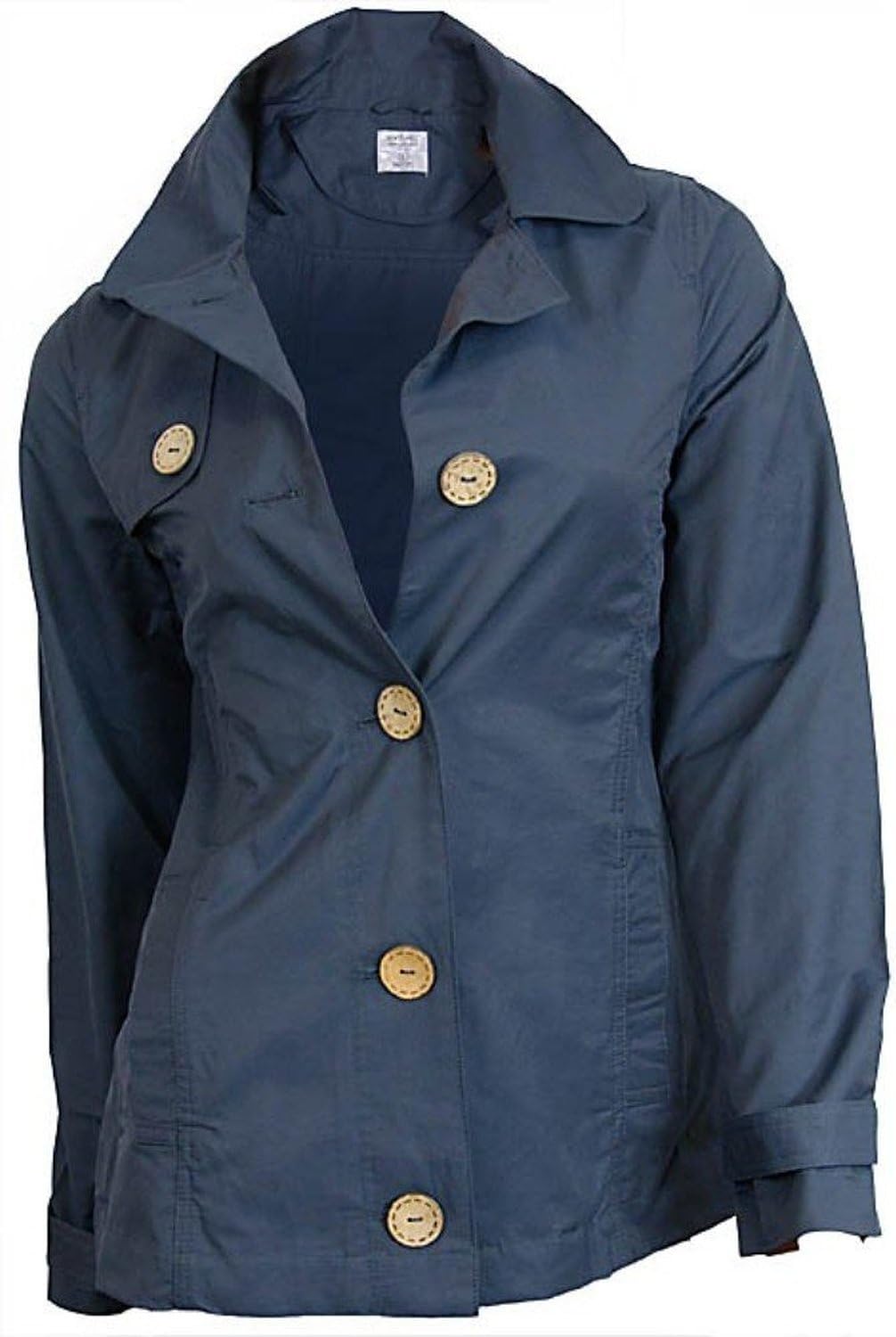 Seven Hill Women's Navy A-Line Lightweight Mac