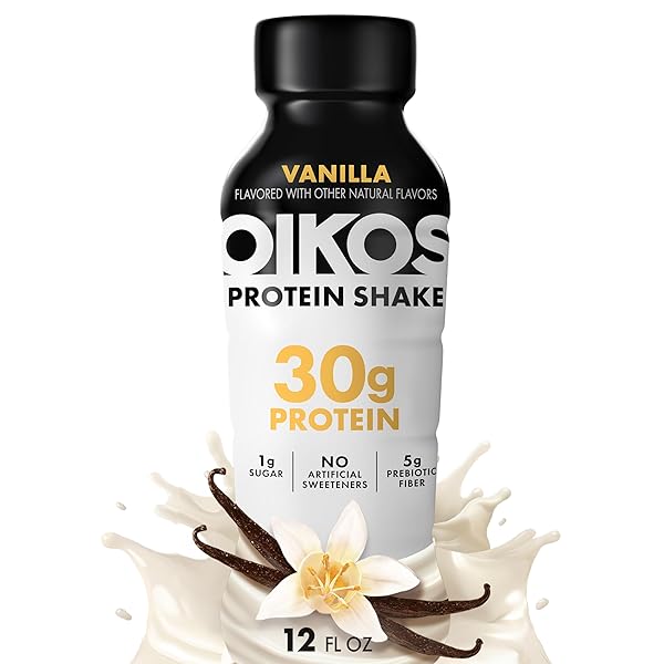 OIKOS PROTEIN SHAKE, VANILLA, 30G HIGH PROTEIN DRINKS,...