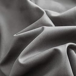 SUSYBAO Grey Duvet Cover King 100% Cotton 3 Pcs Set
