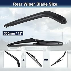X AUTOHAUX Rear Windshield Wiper Blade Arm Set for