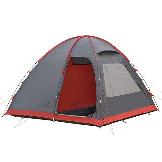 title=Justcamp Newport 3 Tenda da Campeggio 3 posti, Tenda Igloo (350 x 270 x 210 cm)