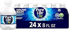 Pure Life Purified Water Bottles, 24 Pack - Still Bottled Water Enhanced with Minerals for a Crisp Taste, Plastic Bottles - 8