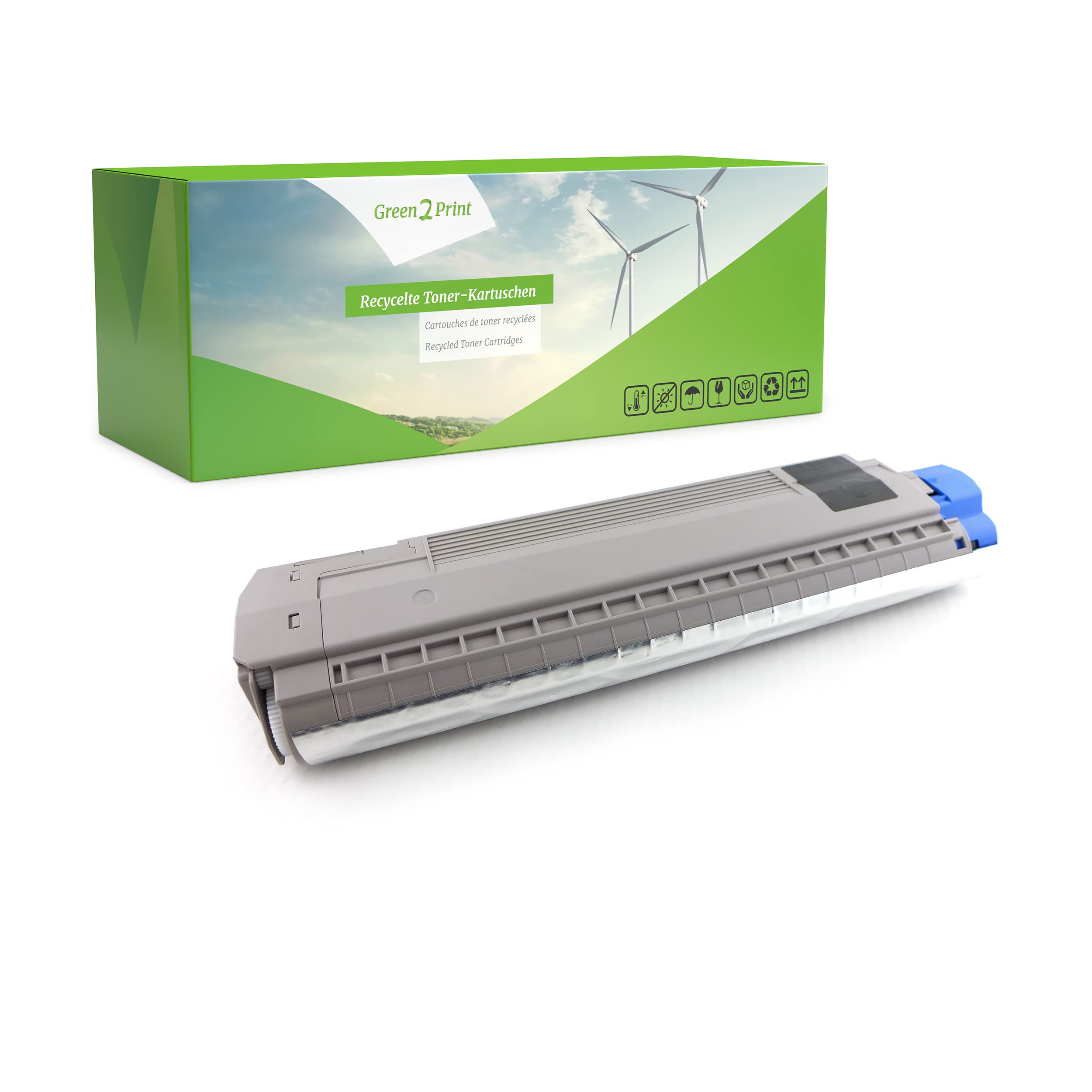 Green2Print Toner black 7500 pages replaces OKI 44059128 Toner cartridge for OKI ES8430DN, ES8430