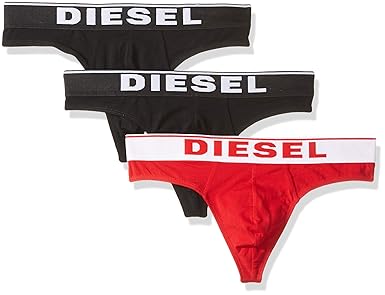 Diesel 3er Pack Herren String, Umbr Stringthreepack Brief, Thong, Fresh & Bright