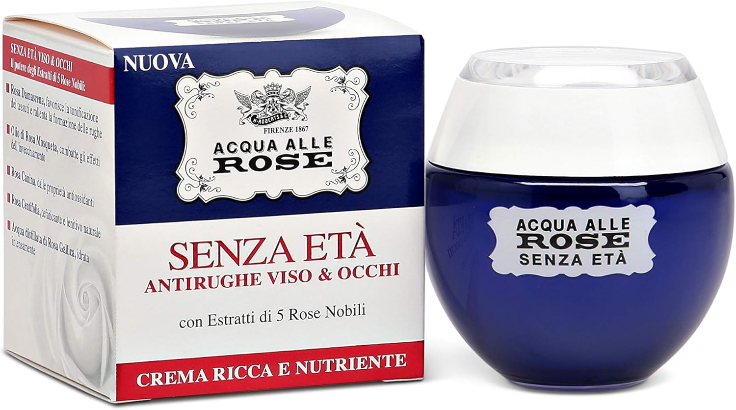 Acqua Alle Rose Crema Senza Eta Viso E Occhi 50ml Amazon It Bellezza