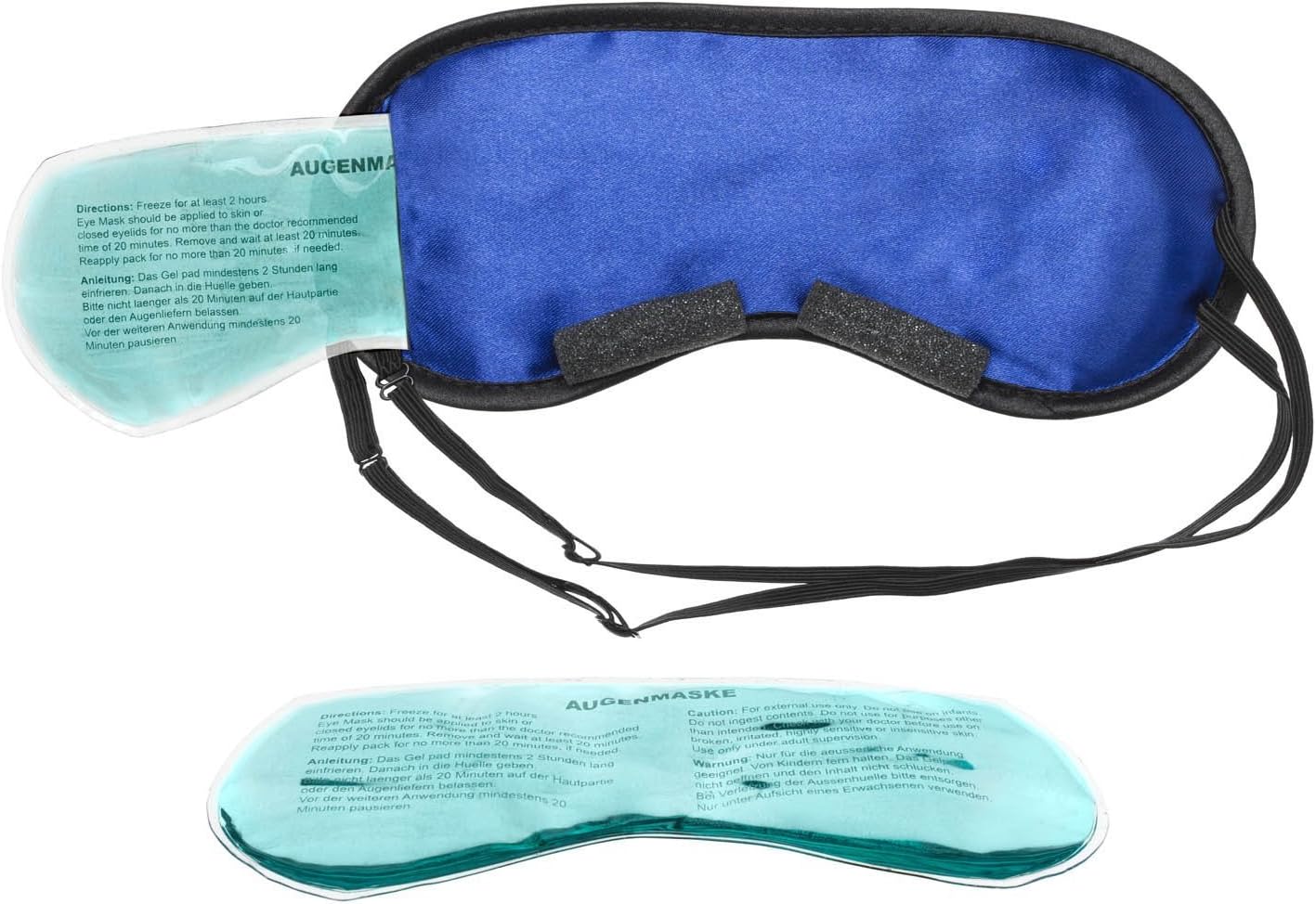 Sleeping mask with Cooling pad Sleeping Eye mask Night mask Sleeping Goggles with Adjustable Rubber Band and Silk Touch Cooling pad Helps with migraine - Image 5