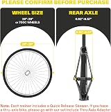 Sportneer Turbo Trainer Magnetic Bike Trainer 26-28in 700C, 6-Level view 2