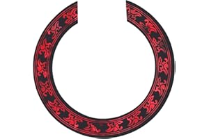 Abaodam Guitar Decals Guitar Sound Hole Rosette Guitar Self- Adhesive Decals for Acoustic Guitar Sound Hole Sticker Inlay Stickers for Ukuleles Soundhole Decal Flower Decoration PVC Roses