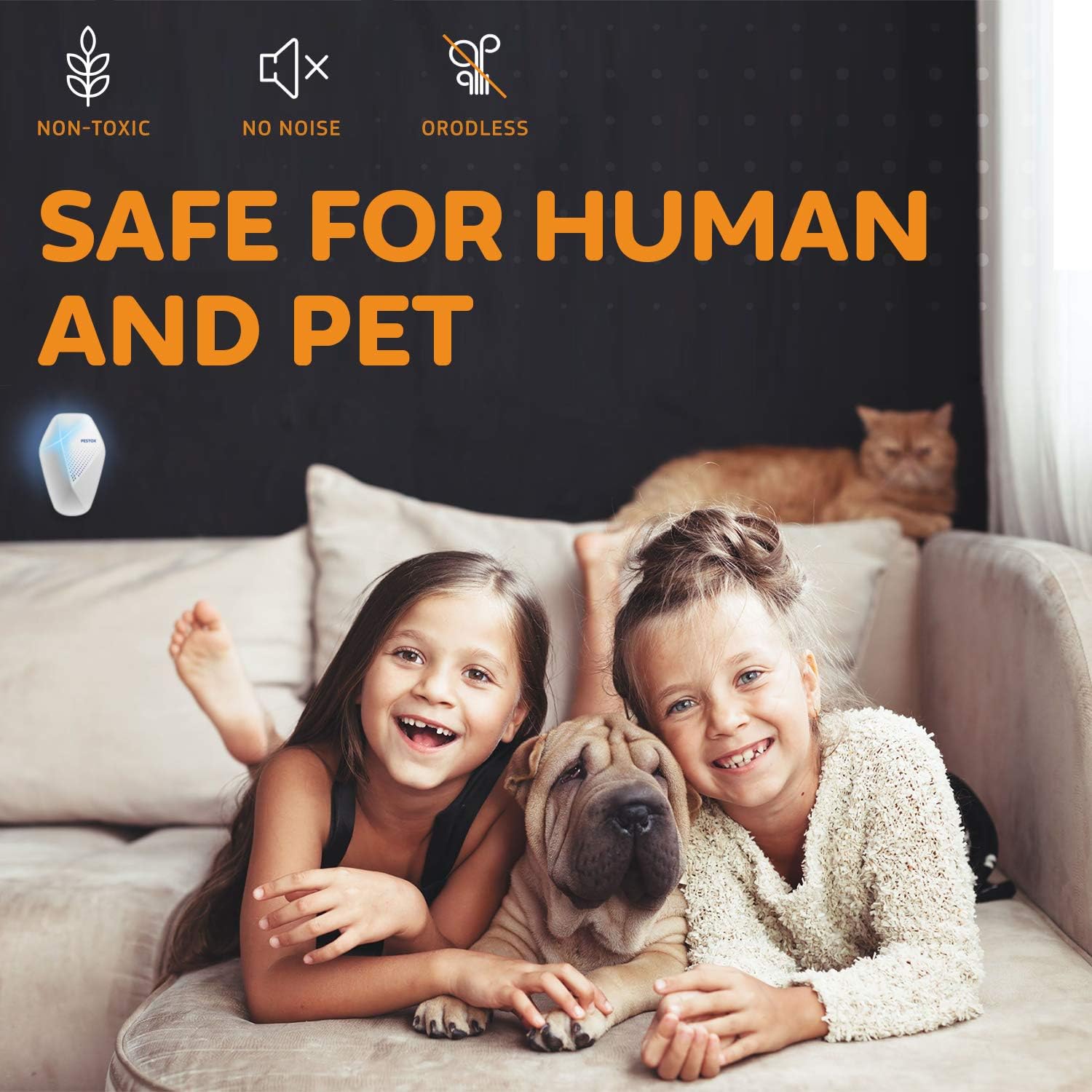 Ultrasonic Pest Repeller Plug in - 2020 New - Outdoor/Indoor Electronic Pest Repellent - 2 Pack - Get Rid of Rat Mouse Squirrel Bug Bee Cockroach Fly Spider Mosquito - Safe for Pet : Garden & Outdoor