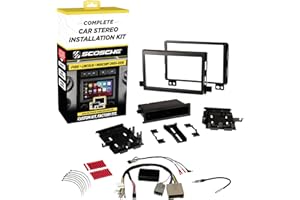 SCOSCHE FD0514DDCS Double DIN Premium Installation Solution and Interface Compatible with 2005-14 Ford, Lincoln or Mercury Ve