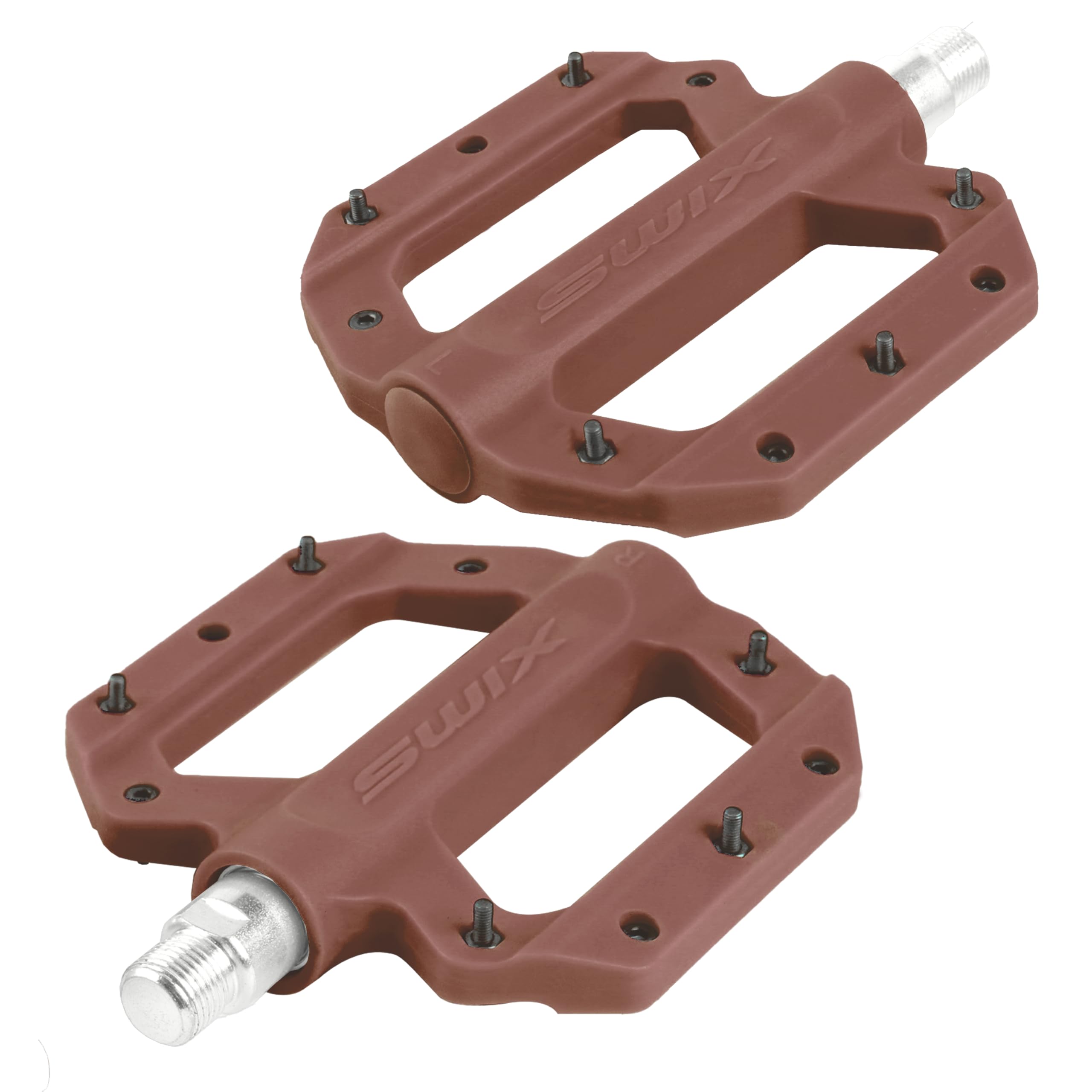 Photo 1 of ** SOLD AS IS, NO REFUND/RETURN** SEE COMMENTS!
SWIX Bike Pedals Professional Mountain and Road Bike Flat Pedal Wide Paltform and Lightweight Non-Slip Pedal for 9/18" Bike/Hybrid Bike/E-Bike Parts Replacement Pedals Bike Accessories Brown