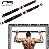 OZE SPORTS Exercise Door Gym Pull Up Bar with Padded Grip 62-100cm Black view 2