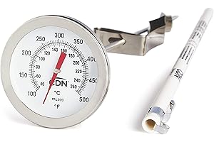 CDN Deep Fry Thermometer 12" Instant Read Long Stem, Stainless Steel, Best for Turkey, Candy, Meet, Grill IRL500