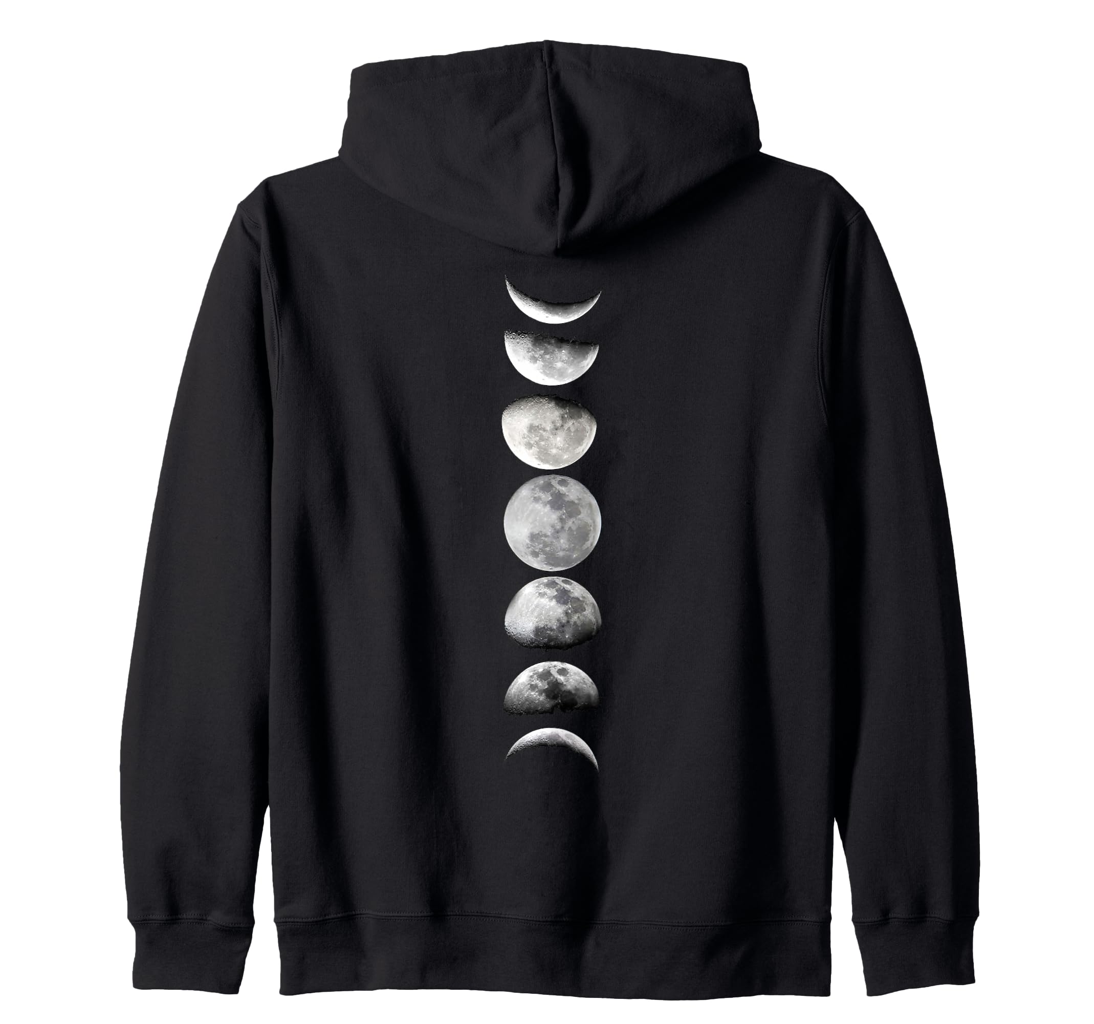 Photo 1 of **Used** Medium Moon Phase Back Celestial Witchy Nature Grunge Goth Witch Zip Hoodie