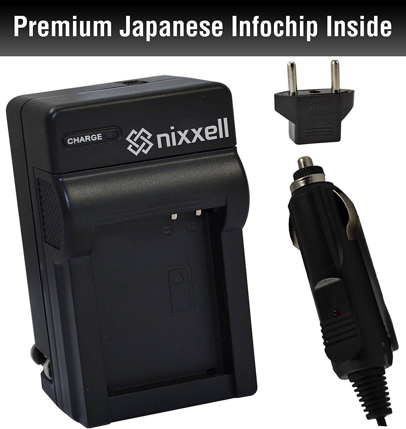 SNS-Nixxell Charger for Kodak KLIC-7004 Kodak EasyShare M1033, M1093, M2008, PlayFull Dual, PlaySport, PlayTouch, V1073, V1273, V1233, V1253, Zi8, Zx3, Zi12 Cameras