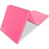 ProsourceFit Tri-Fold Folding Thick Exercise Mat 6&rsquo;x2&rsquo; with Carrying Handles for MMA, Gymnastics, Stretching, Core Workouts