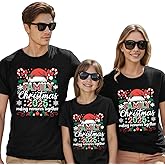 Matching Family Christmas Shirts Merry Christmas Santa Hat T Shirt Xmas Family Holiday Vacation Tee Top