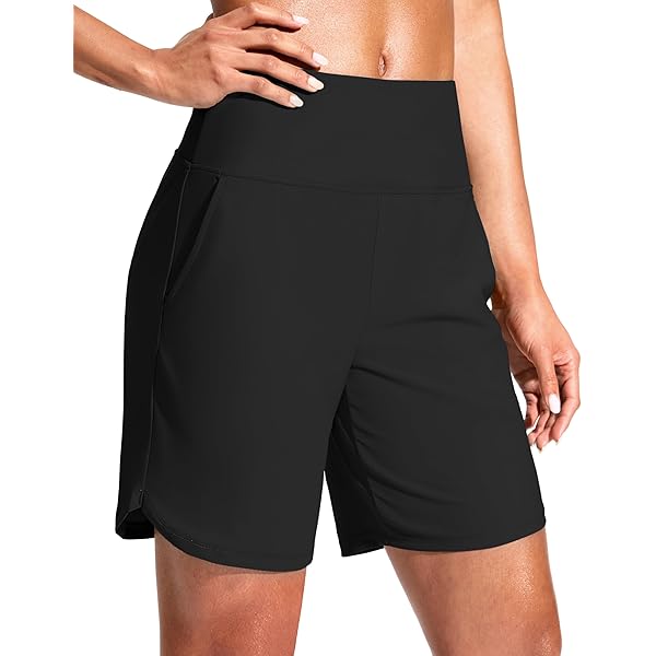 Womens Board Shorts BALEAF Womenu2019s Swim Bottoms High Waisted