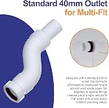 PlumbEZ 1½ in Flexible Waste Pipe Connector 40mm Compression x Spigot view 3