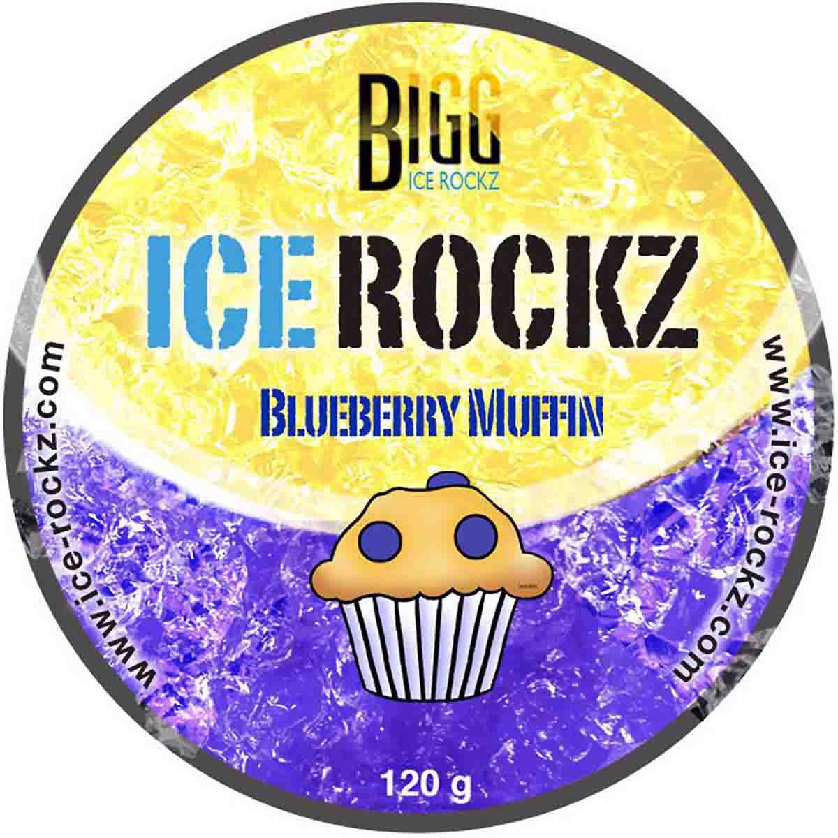 BIGG ICE-ROCKZ Blueberry Steam Stones Muffin 120g Shisha Hookah No Nicotine - Nicotine - No Tobacco