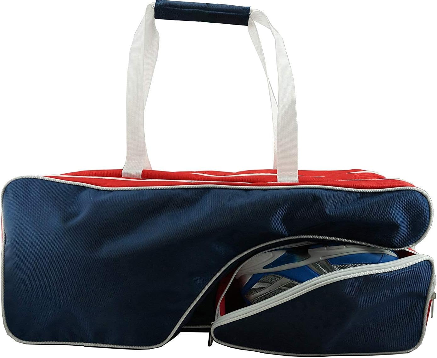 K-Cliffs Tennis Racket Bag | Deluxe Ballistic Nylon Travel Duffel | Shoe Compartment Red White Blue : Sports & Outdoors