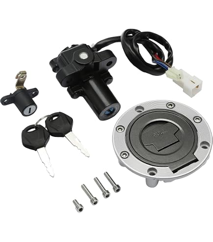 Amazon.com: Motorcycle Ignition Switch Lock Key Set Fit for