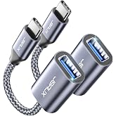 JSAUX USB C to USB 3.0 Adapter [2 Pack], USB C Male to USB Female OTG Cable Adapter Compatible with MacBook Pro/Air, iPhone 18 Pro Max/iPhone Duo&zwnj;/Air/17/16/15 Series, Samsung Galaxy S26/S25/S24/S23