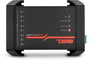DS18 DSP4.8BTM 4-Channel in and 8-Channel Out Digital Sound Processor with Bluetooth Connectivity - Water Resistant