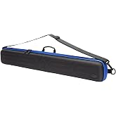 Casemaster Parallax Pro 2x2 Pool Cue Case, Foam-Padded Billiard Stick Case | Billiard Cue Case For 2 Butts And 2 Shafts, Foam-Padded, Water-Resistant 600D Oxford, Chalk Storage, 2.7 lb