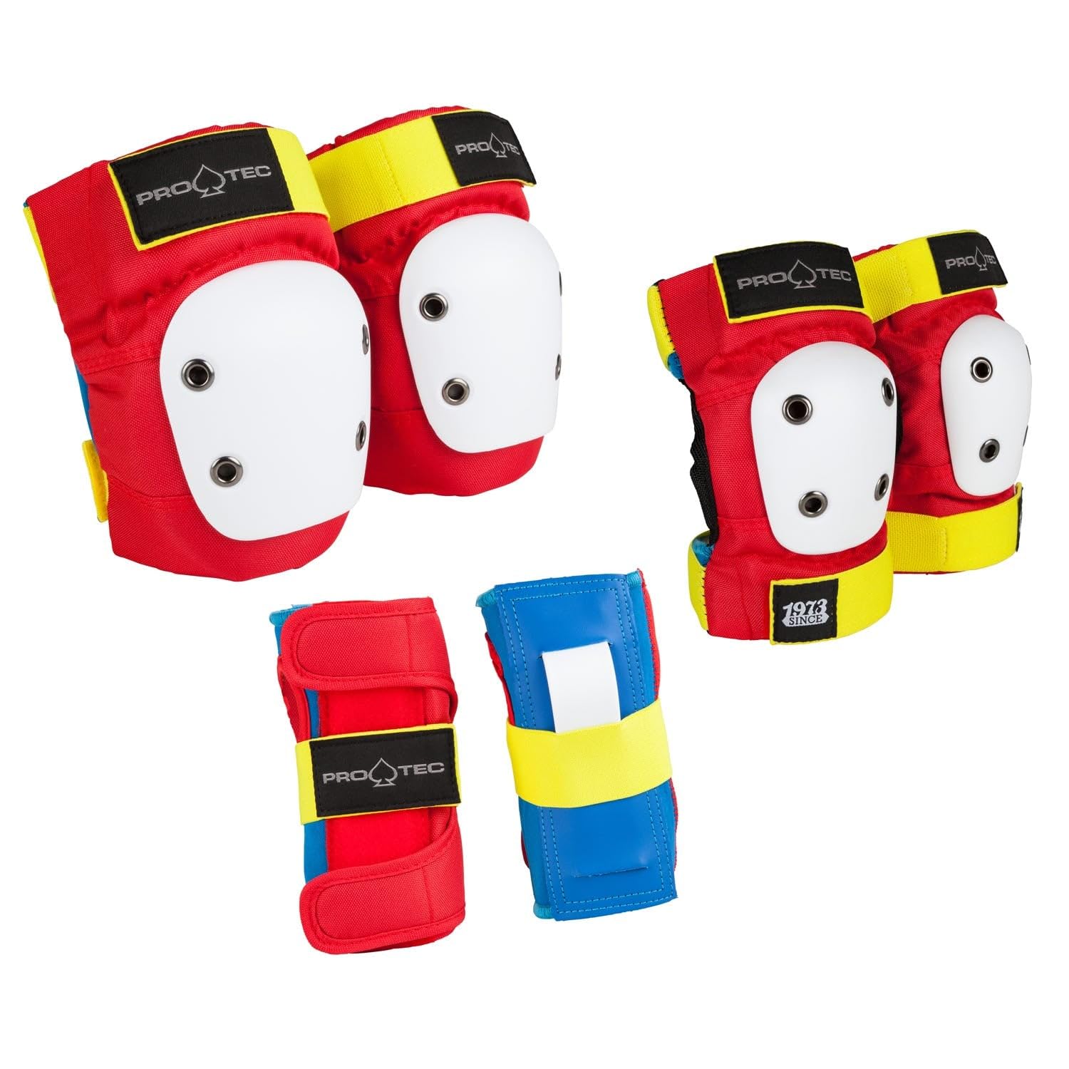 Pro-Tec Street Gear Junior 3 Pack Protections, Unisex children, unisex_child, PRT-PCO-0207, Multicoloured (Retro), M
