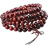 SUNYIK 8mm 108 Tibetan Buddhist Mala Bracelet Natural Beaded Prayer Bead for Women Men