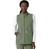 Carhartt Scrubs C83023 Women's Rugged Flex® Modern Fit Bonded Fleece Vest Large Olive