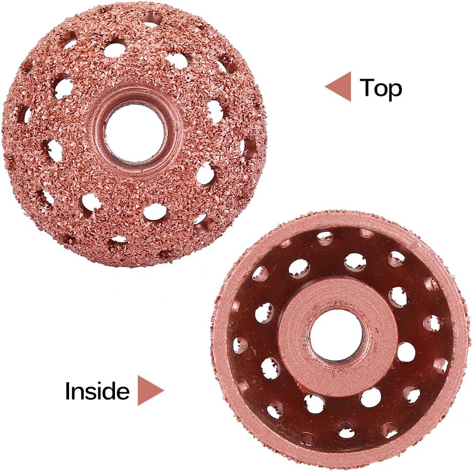 Qiilu 38mm Tire Repair Tool Grinding Head Coarse Grit Buffing Wheel Kits with Linking Rod Adapter: Automotive