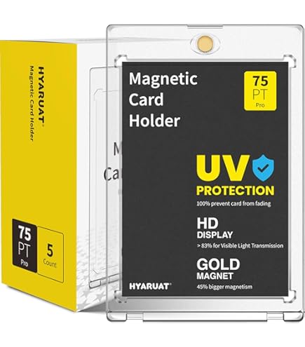 Amazon.com: Vault X Magnetic Card Holders 75pt for Trading Cards
