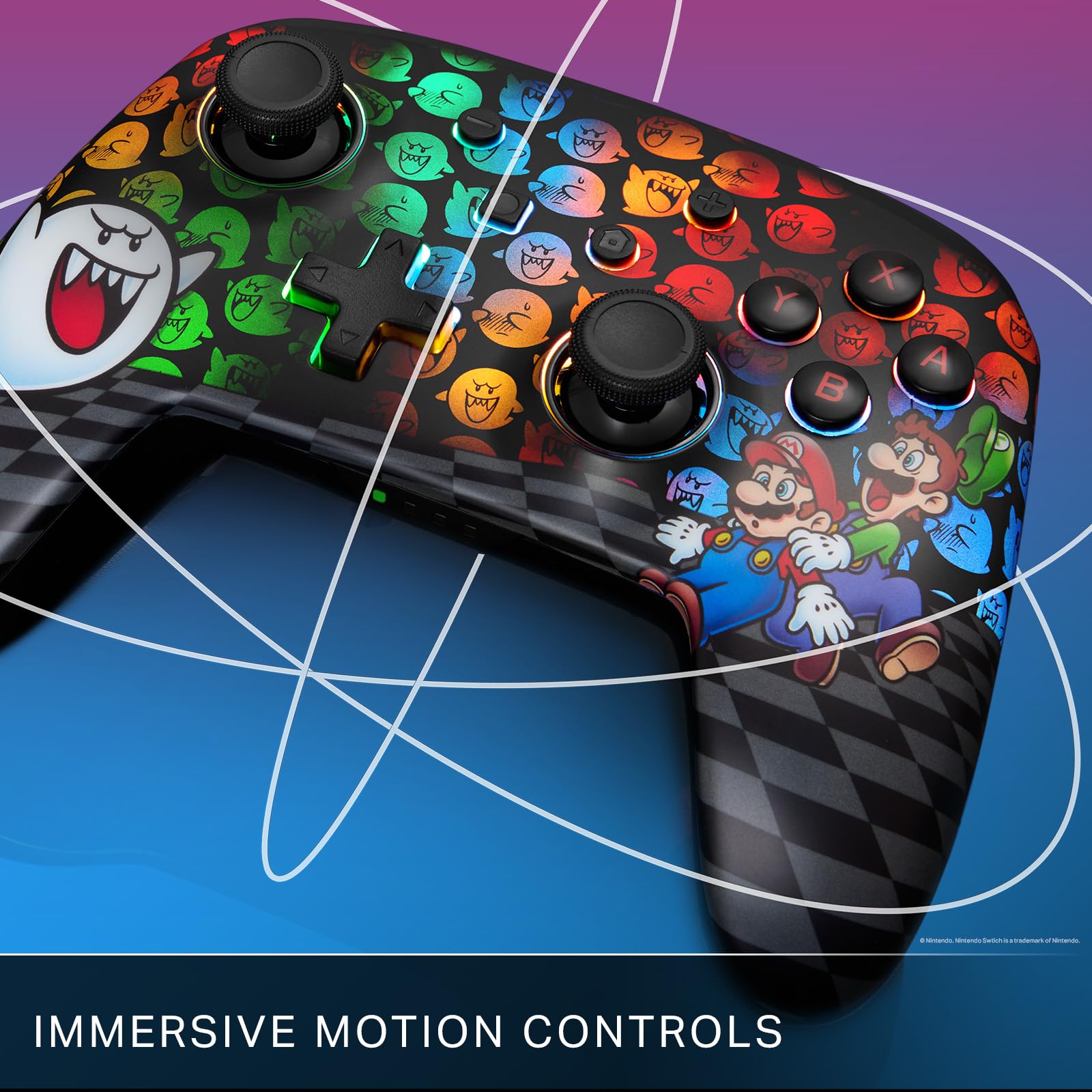 PowerA Enhanced Wireless Controller for Nintendo Switch with Lumectra - Mario, Peek-A-Boo 6