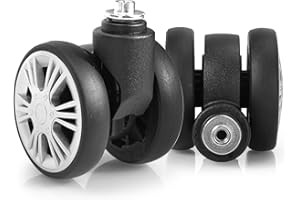 Zoofen Luggage Replacement Wheels 2 pcs Suitcase Replacement Wheels Wear-Resistant Luggage Wheels for Most Suitcase Repair