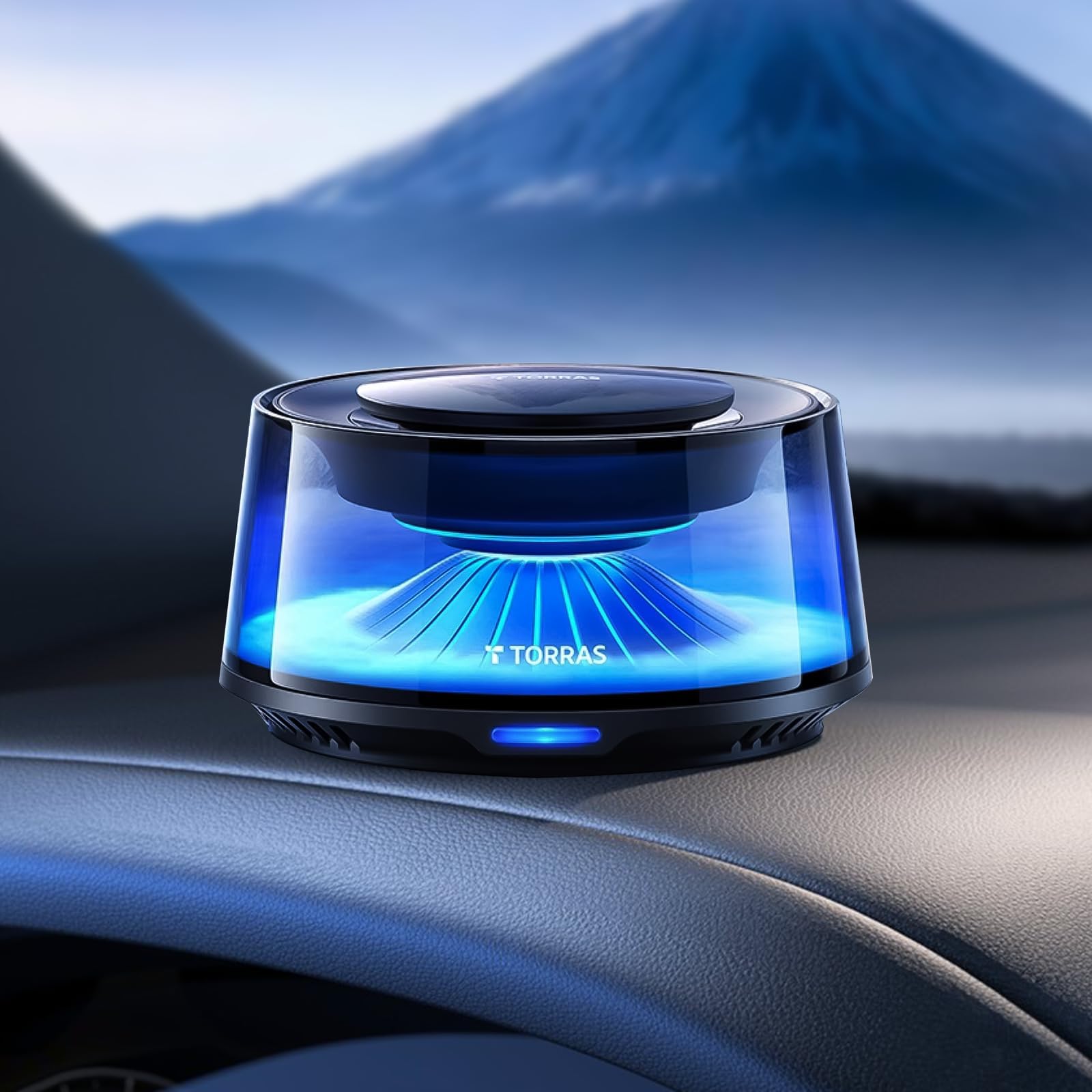 Photo 1 of TORRAS Smart Car Air Fresheners, Premium Scenic Fragrance Car Freshener, Auto ON/OFF, White Musk & Cherry Blossom Lasts for 4 months, CF20 Automotive Diffuser