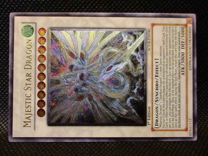 Amazon Co Jp 遊戯王 英語版 1st セイヴァー スター ドラゴン Sovr En040 レリーフ美品コレクション Hobby