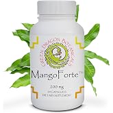 MangoForte&trade; Mango Leaf Supplements 200 mg 60 Capsules Made in USA (60% Mangiferin) Natural Mangiferin Extract Capsules Immune Support Supplement Made from Premium Mango Leaves
