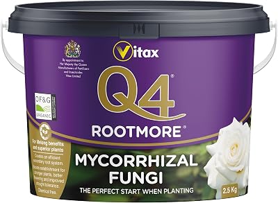 Q4 Mycorrhizal Fungi Rootmore 2.5kg Tub for Roses Trees Shrubs Edibles