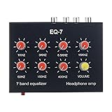 7 Band Sound Equalizer 2 Channel Audio Mixer