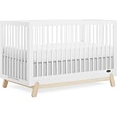 Dream On Me Hygge 5-in-1 Convertible Full-Size Baby Crib, White Vintage Oak | 3 Adjustable Heights, New Zealand Pinewood, GREENGUARD Gold &amp; BSA Verified, ASTM F1169 &amp; ASTM 1821